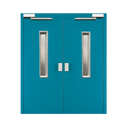 Zowee elevator swing double opening door elevator semi automatic doors